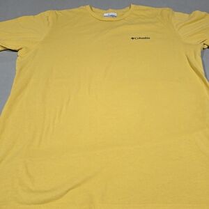 Columbia Men's Bright Yellow Short Sleeve Tee